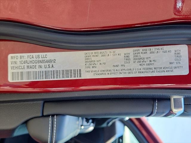 2022 Jeep Grand Cherokee Overland 4x4