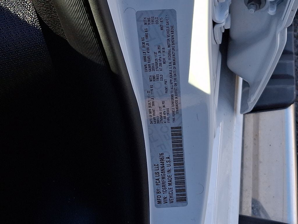 2022 RAM 1500 Big Horn Crew Cab 4x4 6'4' Box