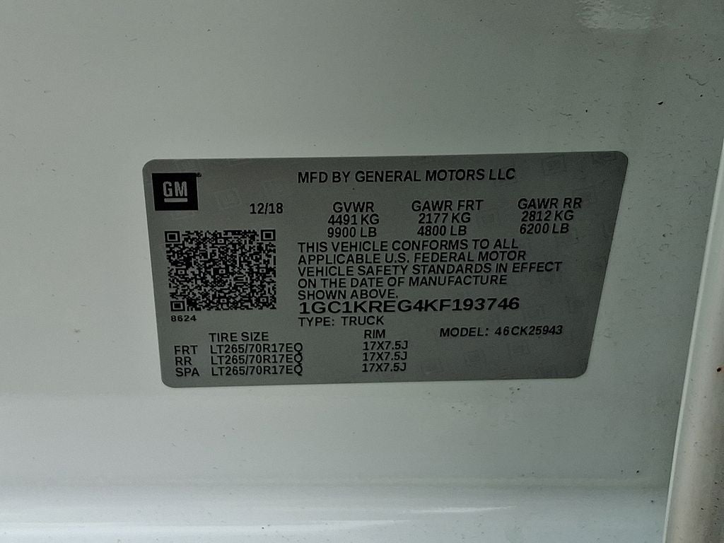 2019 Chevrolet Silverado 2500HD WT