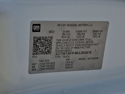 2022 GMC Savana Cargo RWD 2500 Regular Wheelbase Work Van