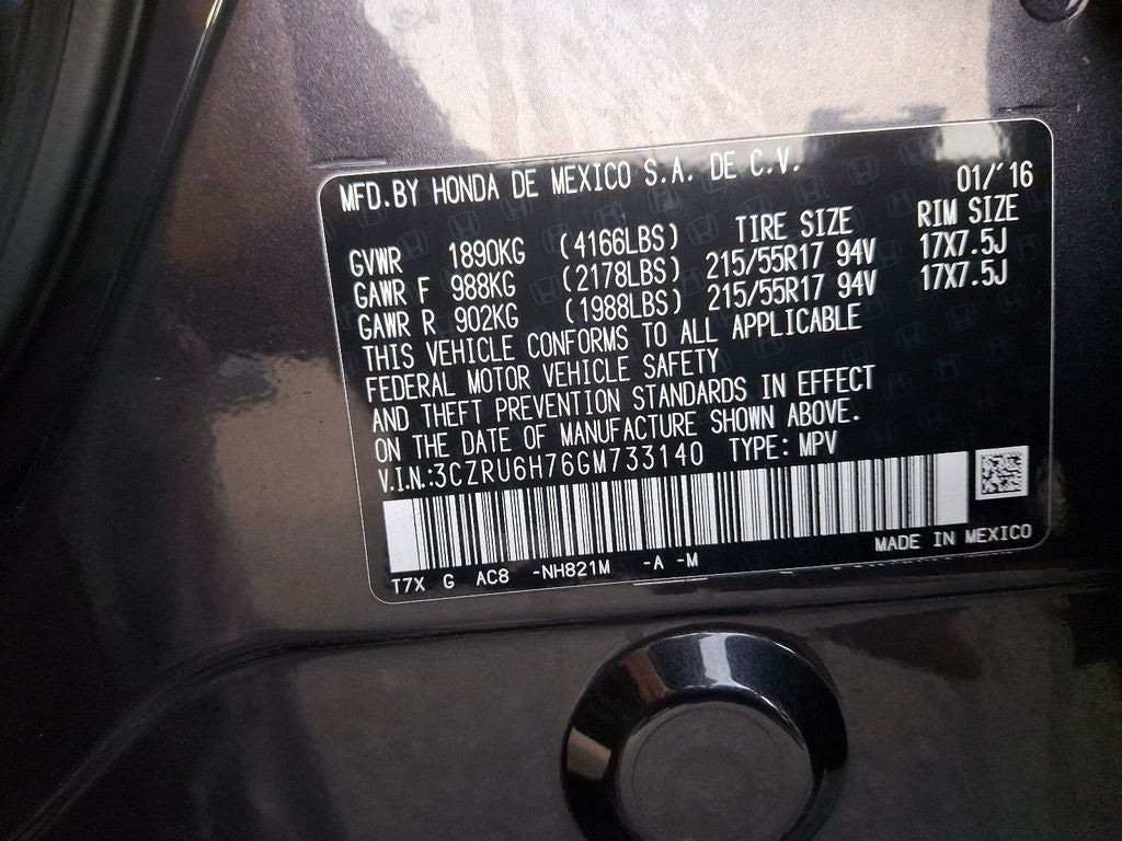 2016 Honda HR-V EX-L w/Navigation