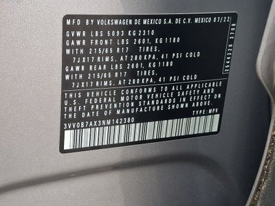 2022 Volkswagen Tiguan 2.0T S