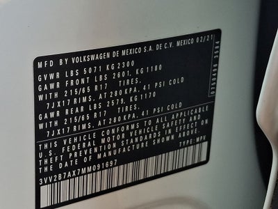 2021 Volkswagen Tiguan 2.0T SE