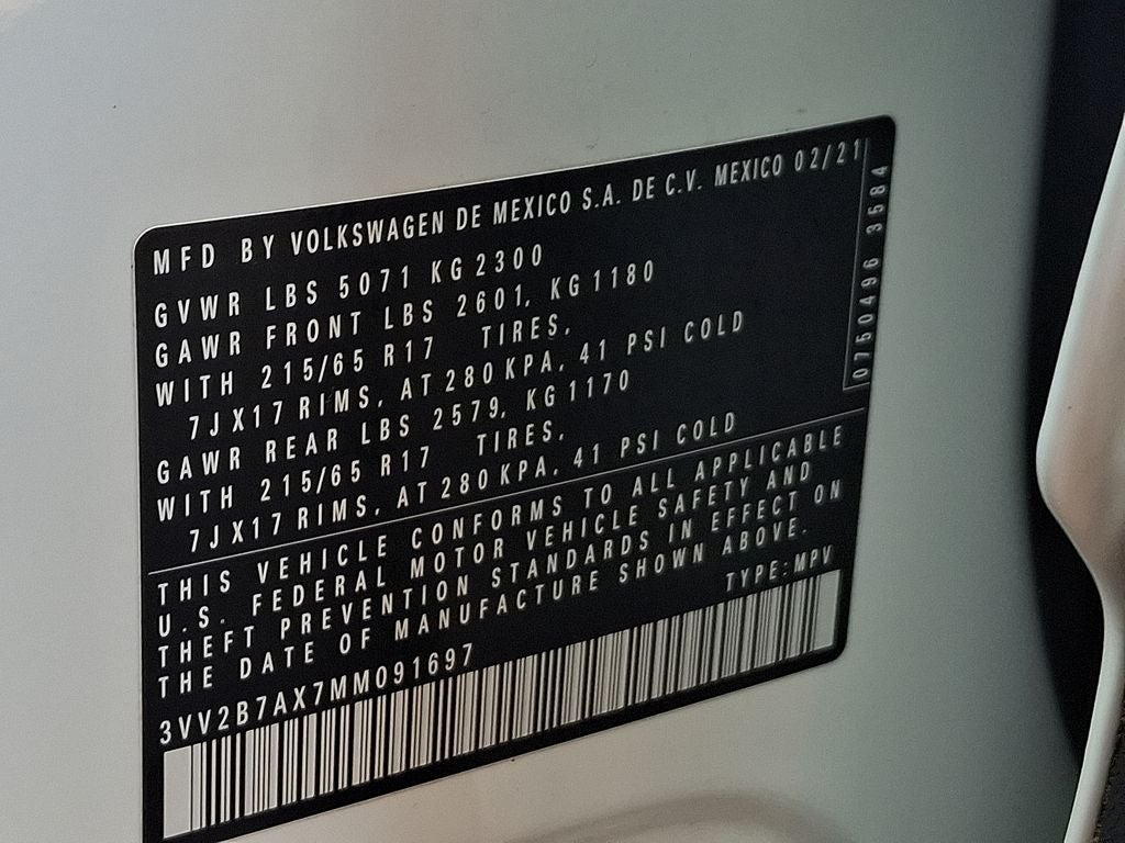 2021 Volkswagen Tiguan 2.0T SE