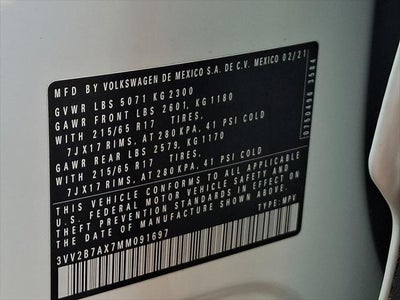 2021 Volkswagen Tiguan 2.0T SE