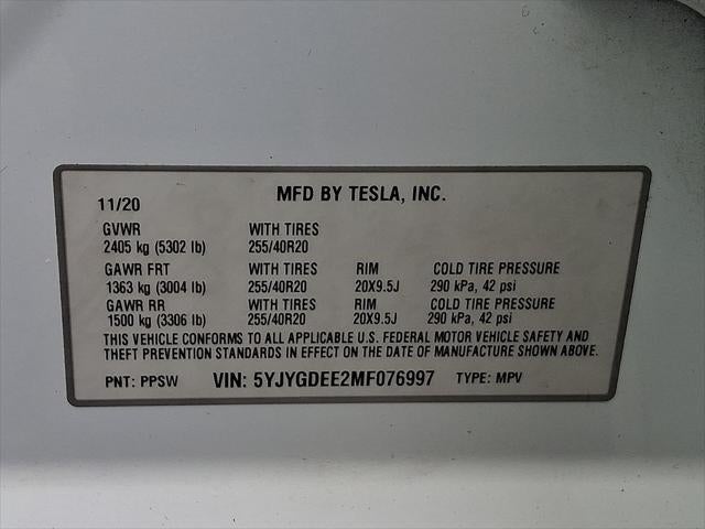 2021 Tesla Model Y Long Range Dual Motor All-Wheel Drive