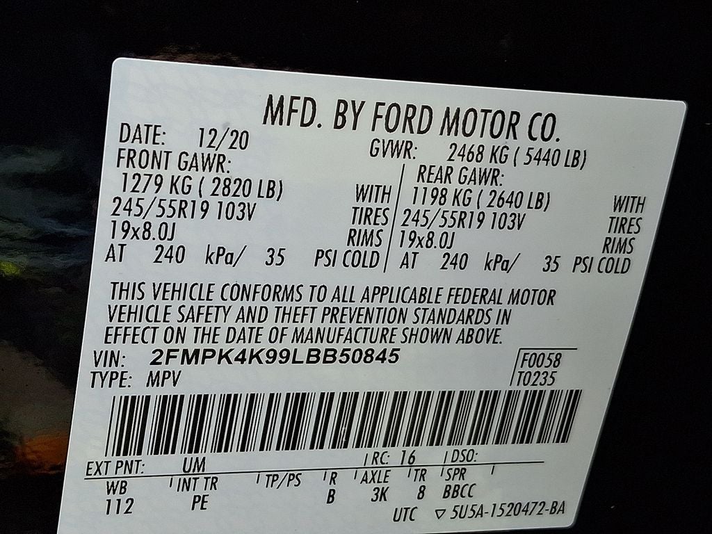 2020 Ford Edge Titanium