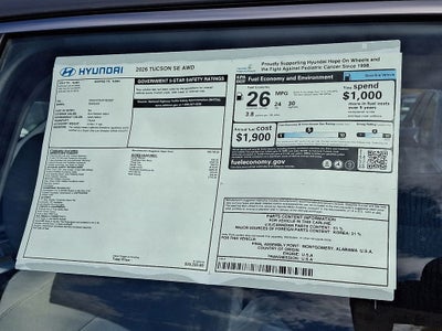 2026 Hyundai TUCSON SE