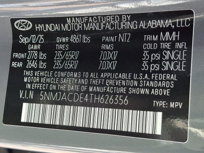2026 Hyundai TUCSON SE