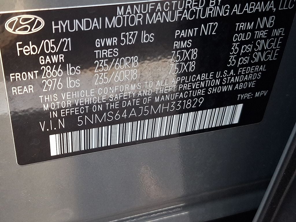 2021 Hyundai SANTA FE SEL