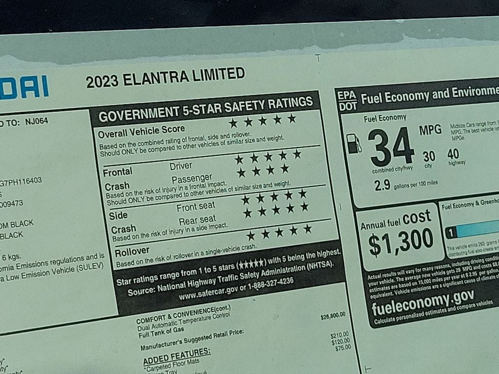 2023 Hyundai ELANTRA Limited