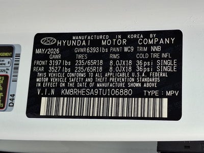 2026 Hyundai PALISADE HYBRID SEL Premium 8 Passenger