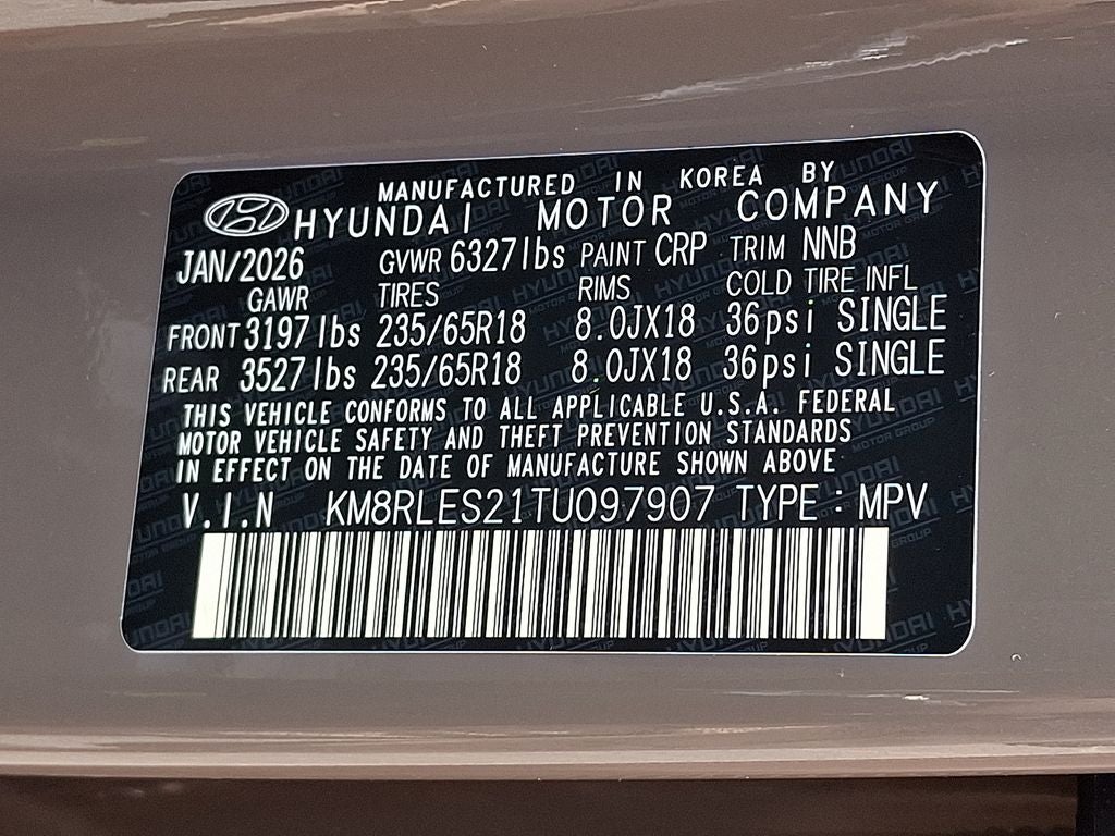 2026 Hyundai PALISADE SEL 7 Passenger
