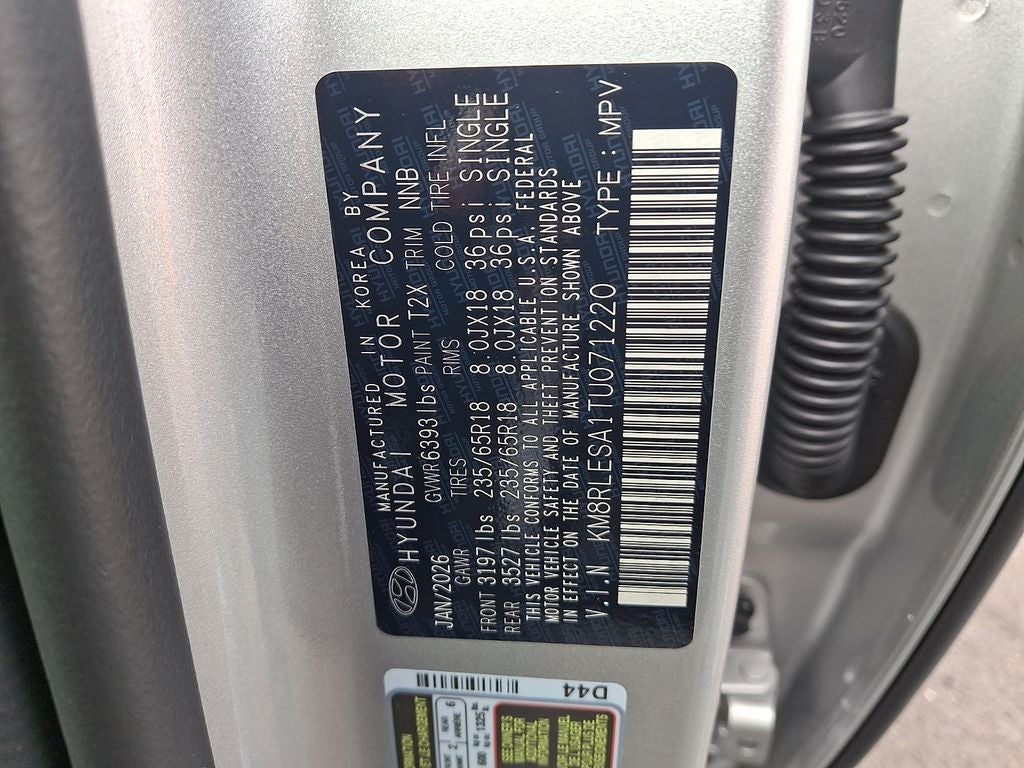 2026 Hyundai PALISADE HYBRID SEL 8 Passenger