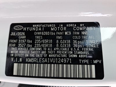 2027 Hyundai PALISADE HYBRID Calligraphy 7 Passenger