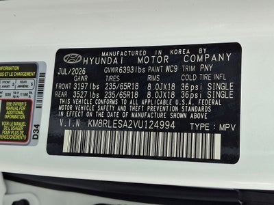 2027 Hyundai PALISADE HYBRID Calligraphy 7 Passenger