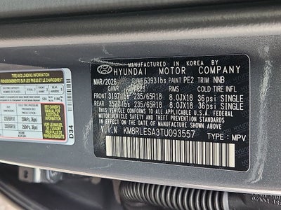 2026 Hyundai PALISADE HYBRID SEL 7 Passenger