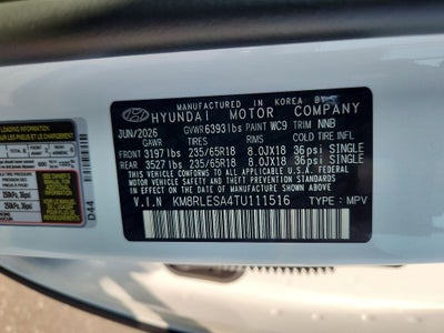2026 Hyundai PALISADE HYBRID SEL 8 Passenger