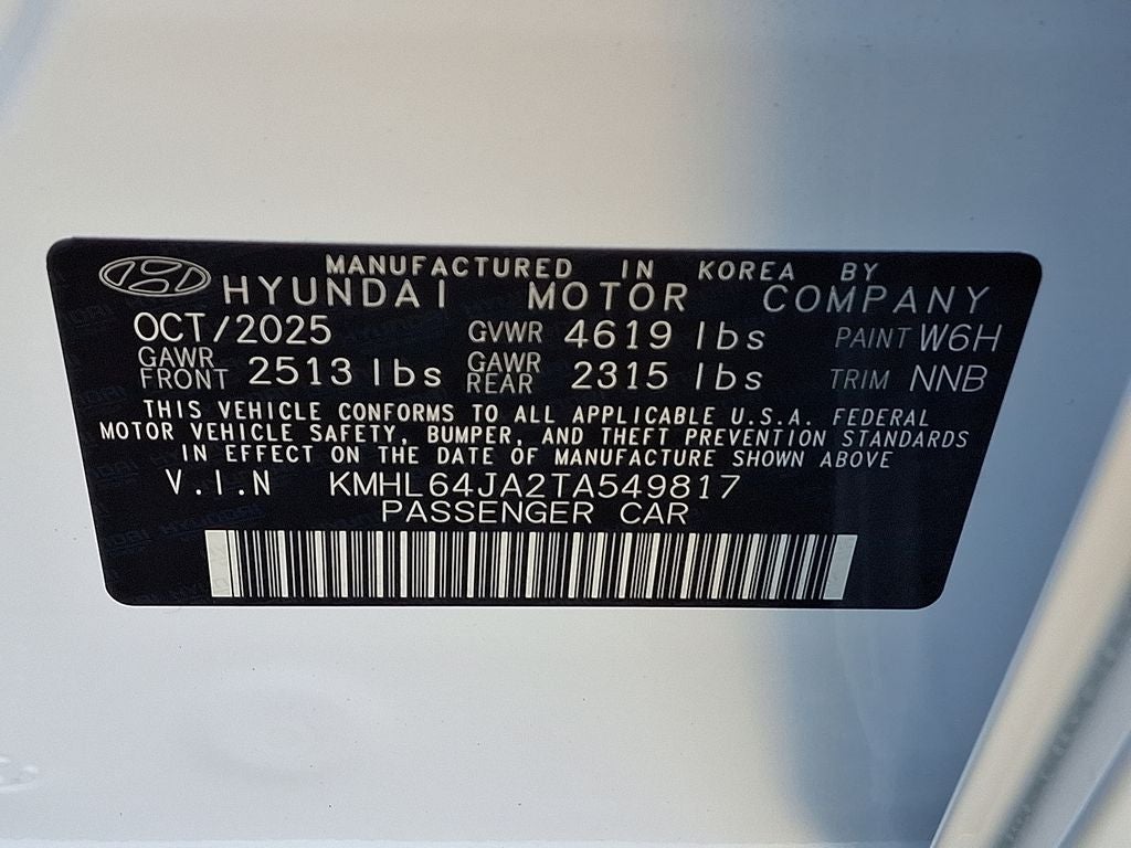2026 Hyundai SONATA SEL Sport