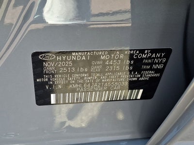 2026 Hyundai SONATA SEL Sport