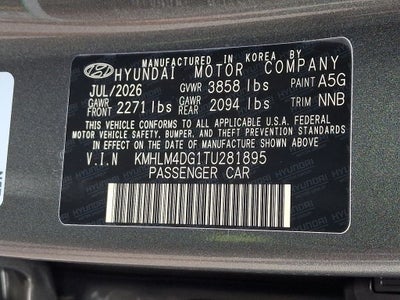 2026 Hyundai ELANTRA SEL Sport