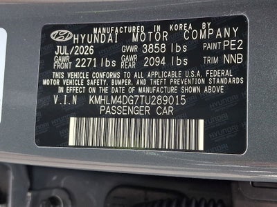 2026 Hyundai ELANTRA SEL Sport
