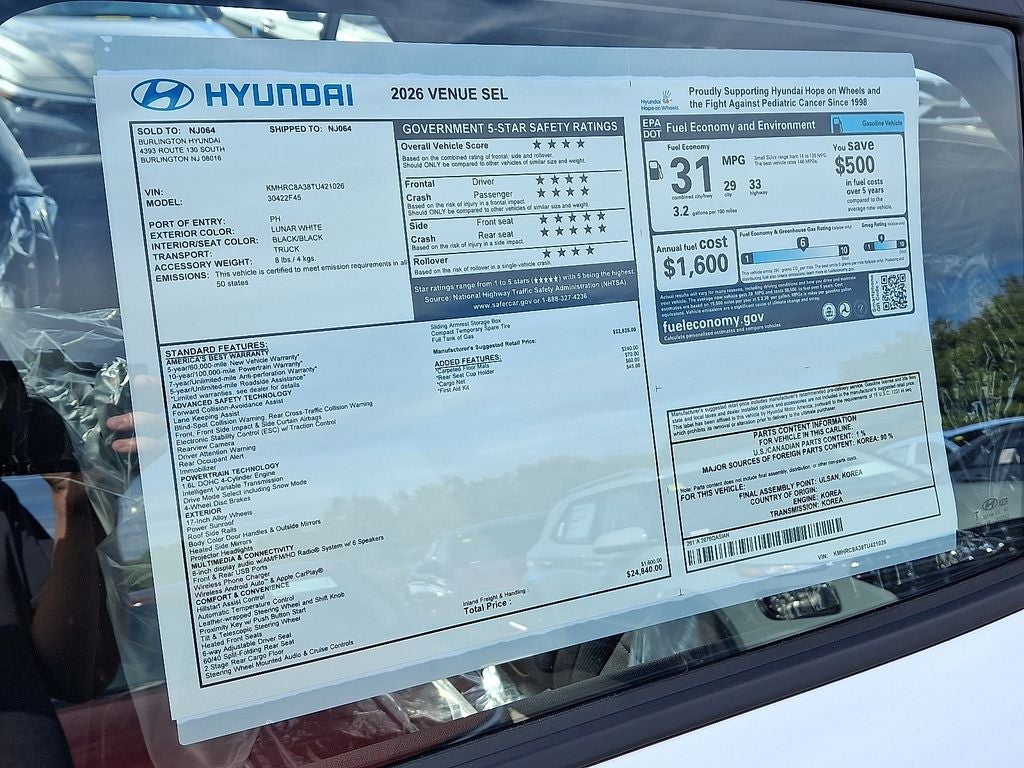 2026 Hyundai VENUE SEL